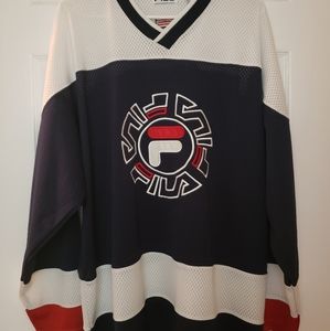 90's Fila Hockey Jersey Medium